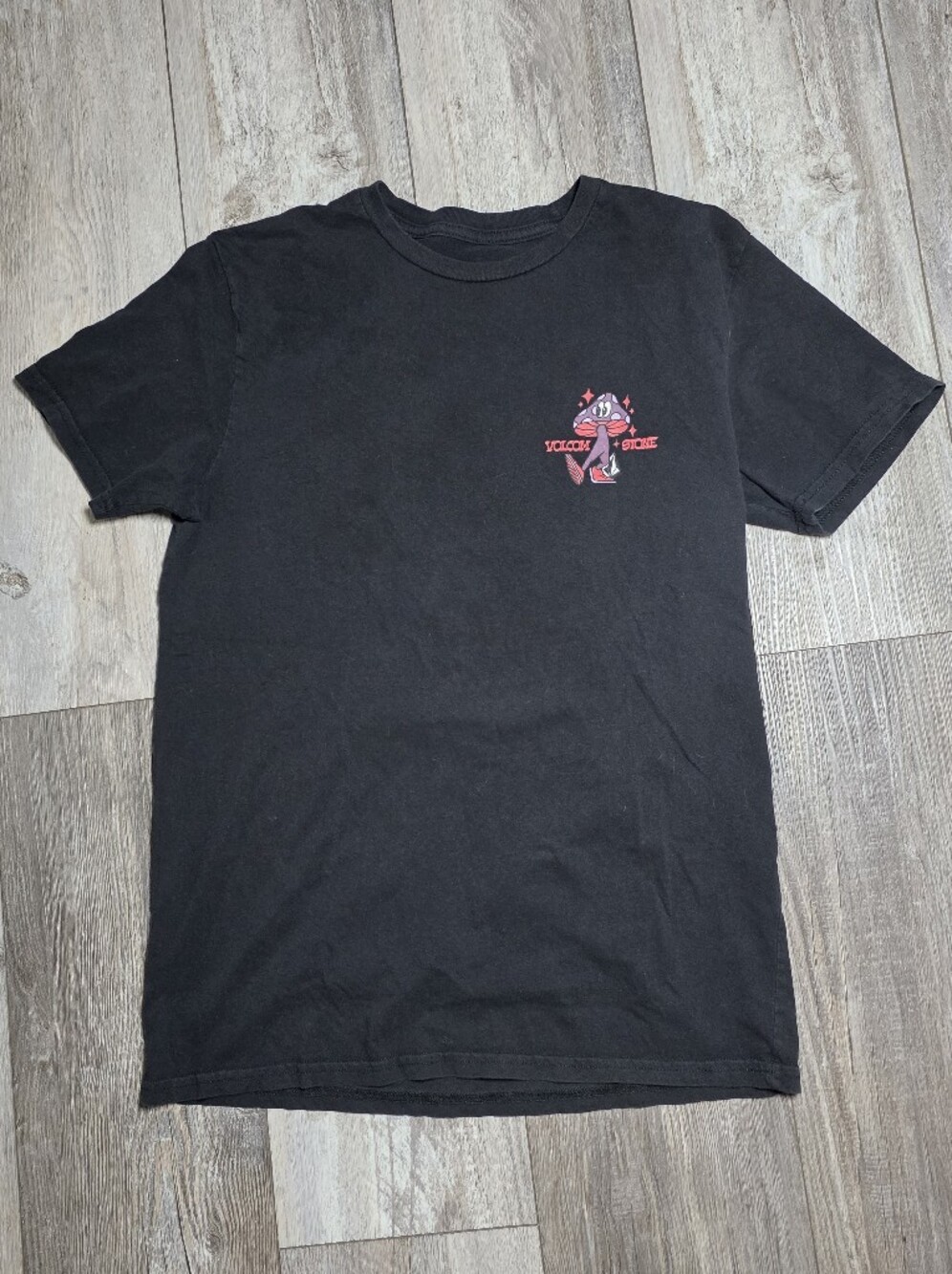 Volcom Stone Men's 'Earth Tripper' Mushroom 100% Cotton Graphic Tee Shirt *READ - Picture 2 of 6